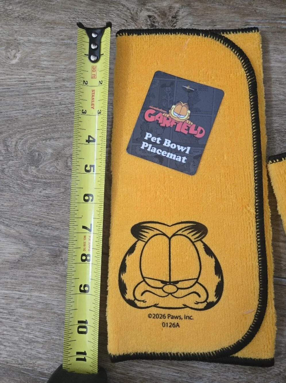 Garfield The Cat Pet Bowl Placemat - Nostalgia Cartoon ware by NICKELODEON